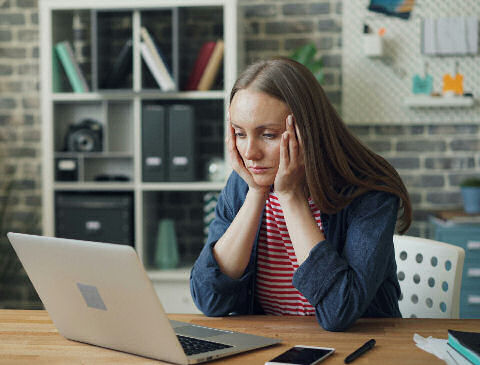 Executive feeling burned out in Manhattan office